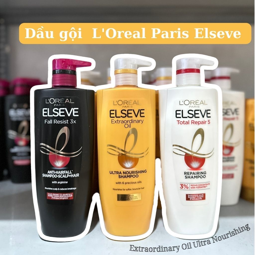 Dầu gội chiết xuất tinh dầu hoa tự nhiên L'Oreal Paris Elseve Extraordinary Oil Ultra Nourishing