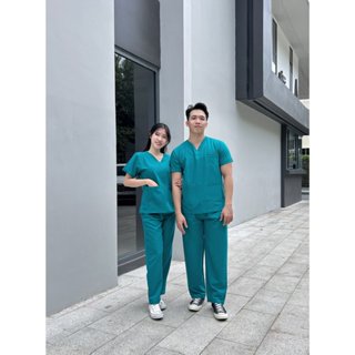  Bộ Scrubs Nam Nữ Đồng Phục Nhân Viên Spa Thẩm Mỹ Viện Quần Áo Phòng Mổ Cao Cấp 
