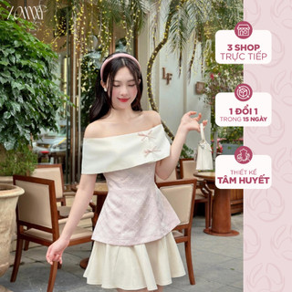 Chân váy xòe mix nơ eo, phong cách trẻ trung nặng động ZAMY