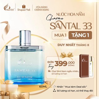 Nước hoa nam charme santal33 60ml nam tính, sang trọng_nước hoa chính hãng lưu hương lâu