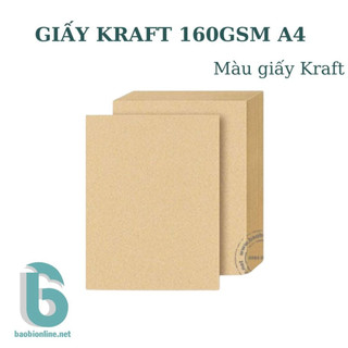 10 tờ khổ a4 & a5 giấy xi măng giấy kraft nhật định lượng 160gsm - baobionline