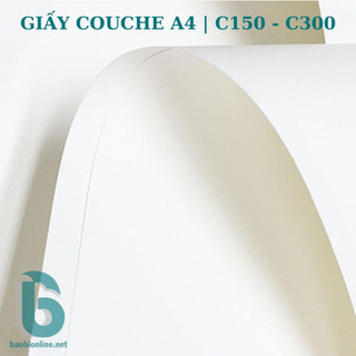 [GIẤY COUCHE A4] 100 TỜ GIẤY  C.150GSM - 300GSM | GIẤY COUCHE KHÔNG PHÙ HỢP CHO IN MỰC NƯỚC - BAOBIONLINE