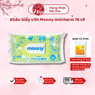 Khăn Giấy ướt Monny Unicharm 76 tờ