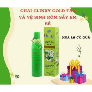 [CHÍNH HÃNG] CLINXY GOLD - Gel Gội Tắm Rơm Sảy Em Bé - Chai/250ml