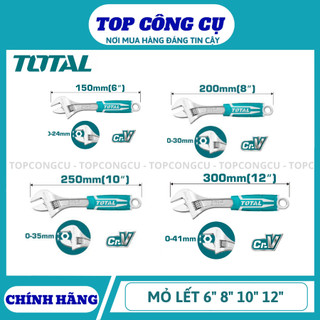 ĐỒ NGHỀ TOTAL Mỏ lết 6" 8" 10" 12" THT101066 - THT101086 - THT101106 - THT101126 <HÀNG CHÍNH HÃNG>