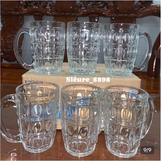 Hàng Thái Lan chính hãng Bộ 6 Cốc Uống Bia Mắt Na Thuỷ tinh Thái Lan 410ml