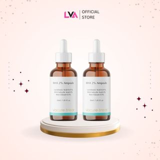 Bộ 2 Dung dịch loại bỏ tế bào chết Vacure:treat BHA 2% Ampoule 30ml