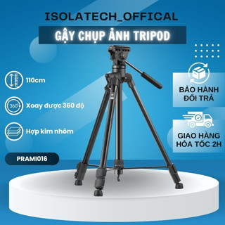 Gậy chụp ảnh Tripod PRAMI hợp kim nhôm xoay 360 độ cho những bức ảnh và video chất lượng - PRAMI016