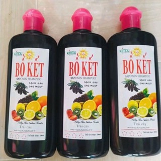 combo 3 chai dầu gội bồ kết trái cây 200ml ×3 chai