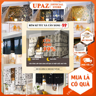  Rèm ký túc xá cản sáng 99% UPAZ rèm ktx rèm giường tầng rèm sinh viên chất liệu thoáng mát 