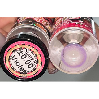 Lens O độ Tím + khay đơn