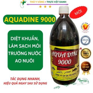 Aquadine 99 - diệt khuẩn ao nuôi cực mạnh, không sốc tôm cá chai sành 1lit