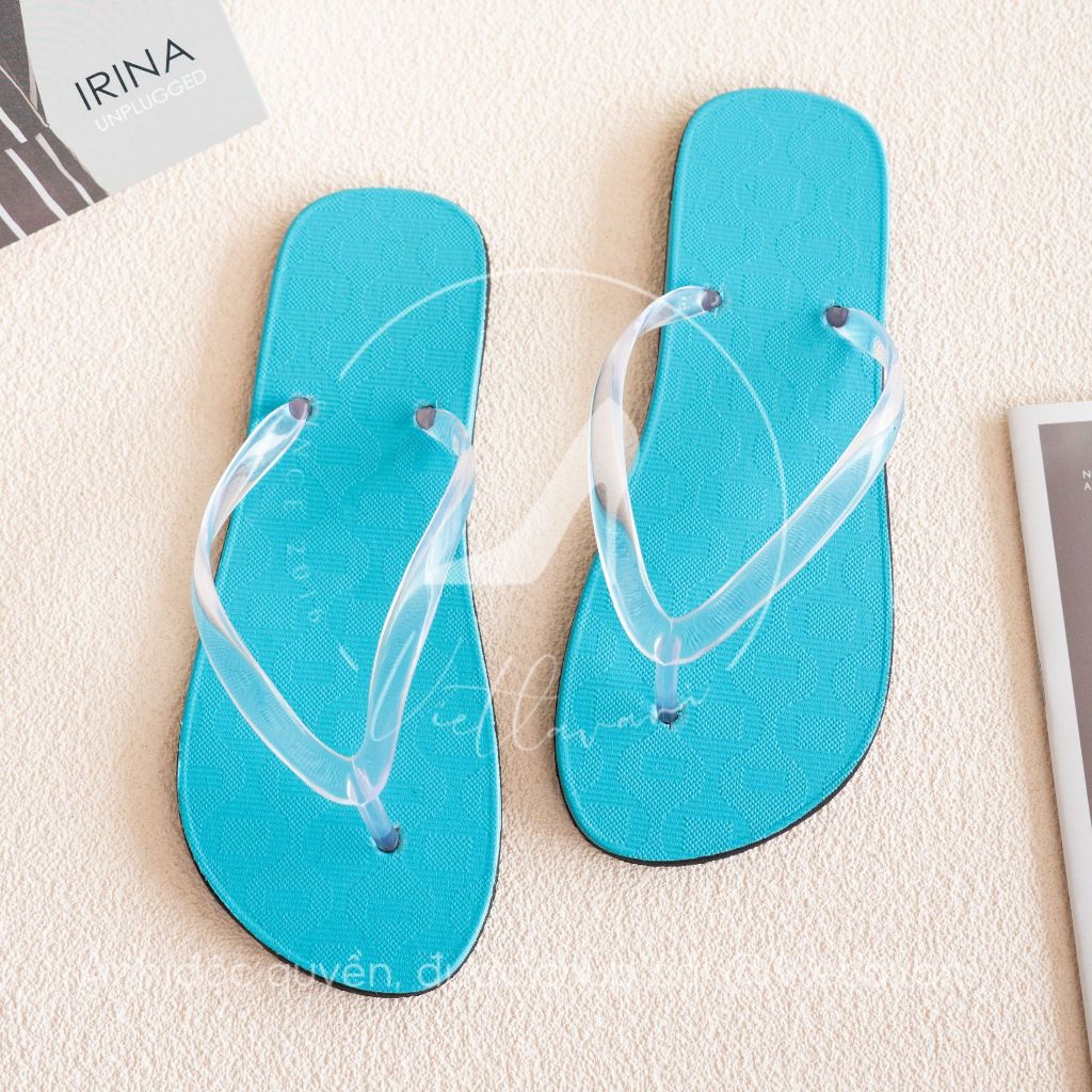 Dép nữ quai trong BMD3 màu xanh biển xỏ ngón đi bên ngoài,trong nhà nữ mùa hè thời trang