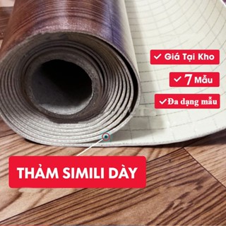 Thảm trải lót sàn simili BLW vân gỗ, tấm simili dán sàn giả gỗ nền nhựa pvc nhám chống trượt dày 0.5mm