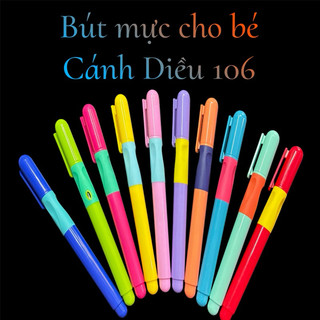 Bút máy cánh diều 106 ⚡ KHẮC TÊN CÓ PHÍ⚡ bút mực ngòi kim tinh êm trơn, siêu bền cho bé lớp 1-5
