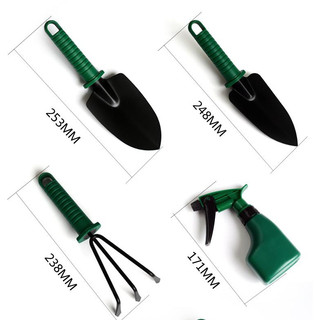 Hộp dụng cụ làm vườn lớn 10 món (xanh)