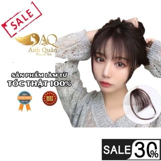 Mái thưa tóc thật 100%,Tóc mái giả Shop Tóc Anh Quân nhìn như thật,mềm mượt giúp che hói phủ bạc,tạo phong cách mới