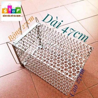 Bẫy lồng đai chuyên bẫy mèo cỡ 40x20x20cm có chốt khóa hãm- Hàng sắt Nam Định Loại 1-Giadung24h