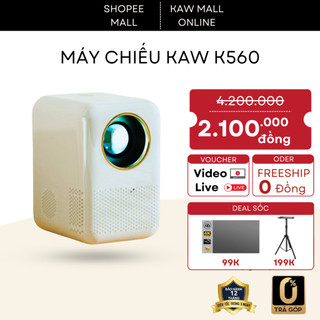 Máy chiếu mini Kaw K560, hệ điều hành Android 9 chất lượng fullHD, máy chiếu gia đình chất lượng cao