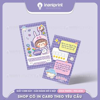 Card Cám Ơn, Thiệp Cám Ơn, Giấy Cám ơn - BÉ THỎ TÍM