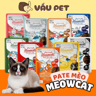 Pate Mèo Meowcat 70g - Pate Cho Mèo Con, Mèo Lớn Đầy Đủ Dinh Dưỡng Vẩu Pet Shop