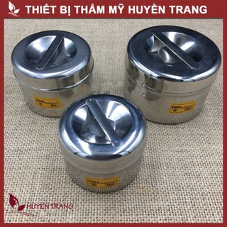 Hộp Inox Đựng Bông Cồn Y Tế Bông Tẩy Trang - Dụng Cụ Y Tế, Spa, Thẩm Mỹ Viện Huyền Trang NANOCEE