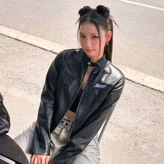 Áo Khoác Nữ ISME BASIC LOGO CROPPED JACKET