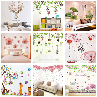 Decal dán tường mẫu ngẫu nhiên có sẵn keo dán tiện lợi