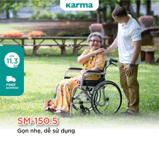 [Chính Hãng KARMA] Xe Lăn SOMA 105 Nhôm Gọn Nhẹ Chỉ 11.7KG