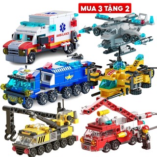 Đồ chơi lắp ráp Cảnh Sát / Cứu Hỏa / Máy Bay / Tàu Chiến 138 - 150 chi tiết