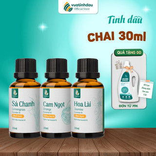 Chai Tinh Dầu Thiên Nhiên Nguyên Chất Xông Máy Thơm Phòng VUATINHDAU 30ml Xông Mặt Xông Hơi