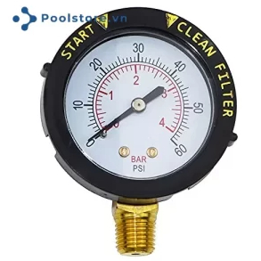 Đồng Hồ Áp Cho Bộ Lọc Van Đỉnh (Top) 60PSI Pentair