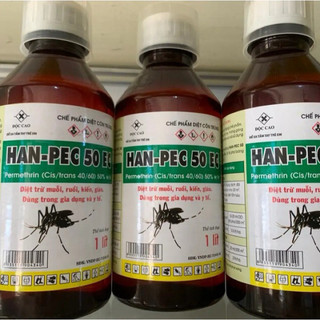 Thuốc diệt muỗi Han-Pec 50EC chai 1 lít diệt trừ hữu hiệu các loại muỗi truyền bệnh sốt rét, sốt xuất huyết