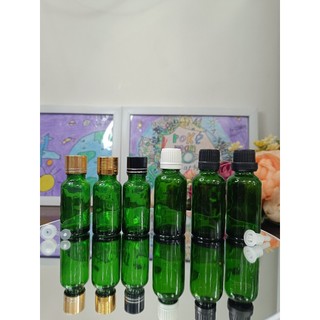 Vỏ chai thủy tinh xanh lá 5ml 10ml 20ml 30ml 50ml nắp vặn+hãm