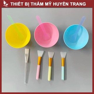 Bát, Thìa, Chổi Quét Mặt Nạ, Cọ Peel Da, Chén Trộn Đắp Mặt Lạ NANOCEE