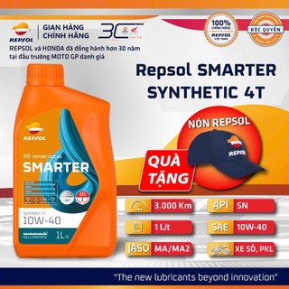 Dầu Nhớt Xe Số Repsol Smarter Synthetic 4T 10w40 1L