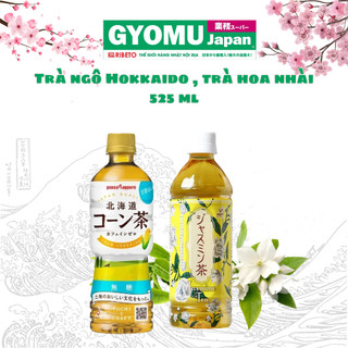 Trà hoa nhài, trà râu ngô đóng chai 500ml - Kobe Bussan - Hàng nội địa Nhật Bản - Gyomu Japan