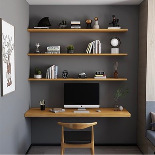 Bàn học gỗ bàn làm việc treo gắn tưởng gỗ MDF cao cấp nhập khẩu đa năng tiện lợi NADECOR