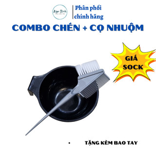 Chén nhuộm +cọ nhuộm nhiều loại tốt thường tiên dụng