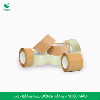 BK - 1 cuộn băng dính đóng hàng - Nhiều màu - Băng keo trong, băng keo đục, băng keo giấy kraft