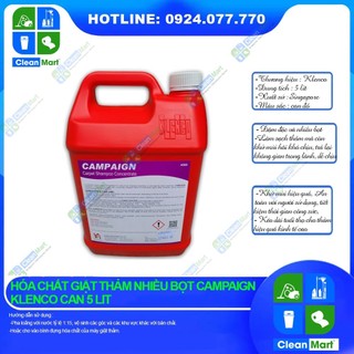 Hóa chất giặt thảm nhiều bọt klenco campaign 5lit - clean mart