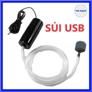 Máy Sủi Oxy Mini Kết Nối Cổng USB NGUỒN 5V1A , 1 vòi | 2 vòi Độ Bền Cao,Độ Ồn Thấp Phù Hợp Cho Bể Cá Cảnh,Bể Cá Mini