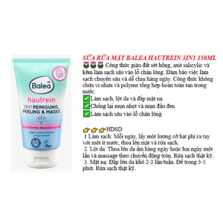 Sữa rửa mặt Balea - Nội đia Đức