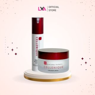 Bộ đôi chống lão hóa Tinh chất Cellenique Ampoule Collagen 40ml và Cream Collagen 50g