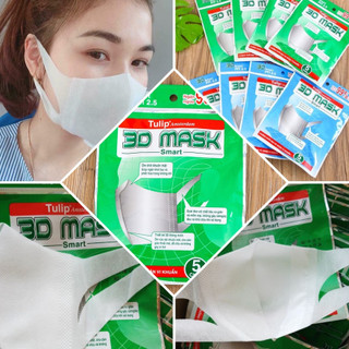 Túi 5 chiếc khẩu trang 3d mask công nghệ nhật bản
