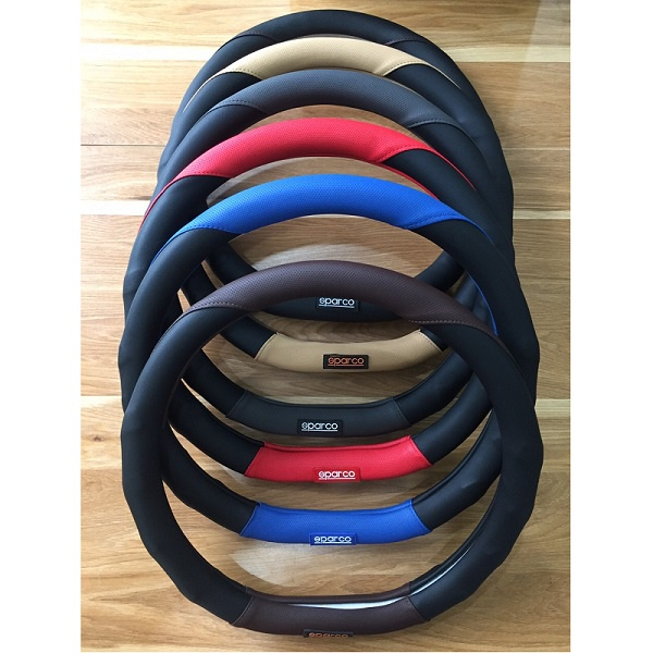 Bọc Vô Lăng D Cut Cho Xe Hơi , Ốp Vô Lăng Da Cao Cấp Sparco