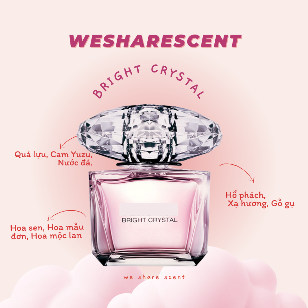[𝘼𝙪𝙩𝙝] Nước hoa Ver.Sa.Ce Bright Crystal Test 𝙬𝙚𝙨𝙝𝙖𝙧𝙚𝙨𝙘𝙚𝙣𝙩