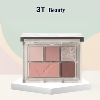 Bảng Phấn Mắt 5 Ô VEECCI Bảng Mắt Tone Hồng Lâu Trôi 3T beauty