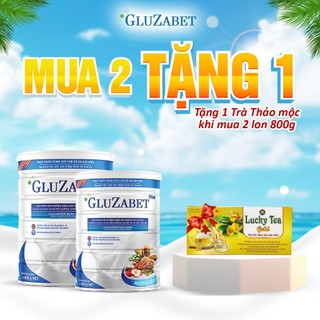 COMBO 2 LON Sữa Hạt Gluzabet 800g -Giúp Ổn Định Đường Huyết, Ngăn ngừa Biến Chứng, Tăng Đề Kháng, Giảm Tiểu Đêm, Mất Ngủ
