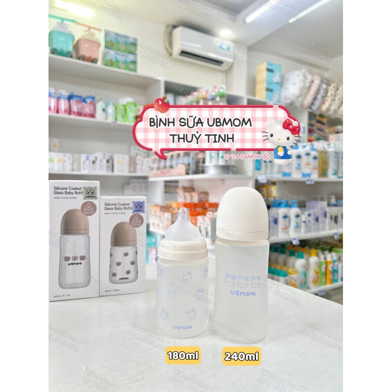 BÌNH SỮA UBMOM THUỶ TINH